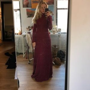 NEVER WORN!!Free people sexy floor length dress sm