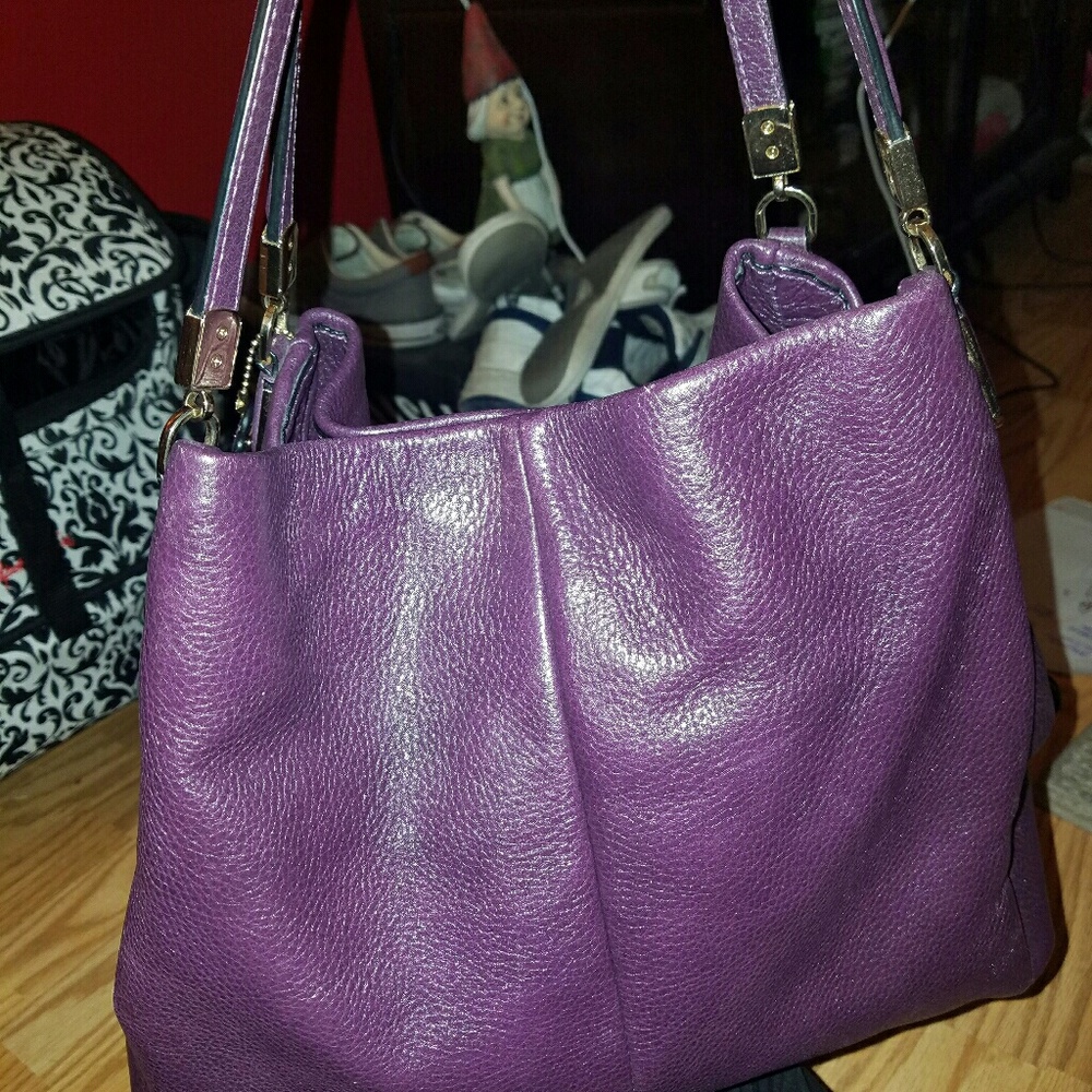 Coach Black Violet Purple Pheobe