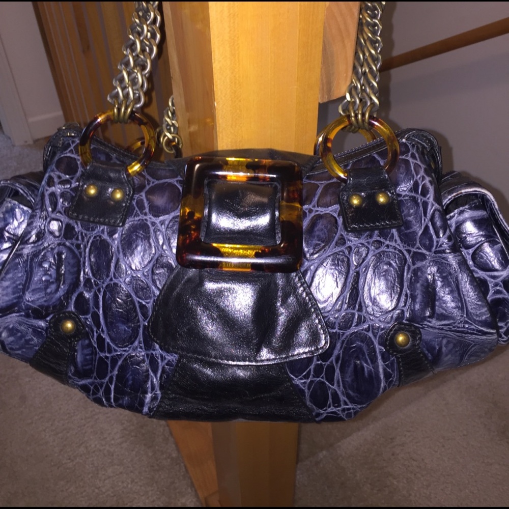 Gorgeous Blue Barrel Bag!!