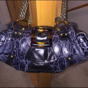 Gorgeous Blue Barrel Bag!!