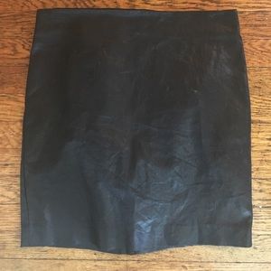 ALL SAINTS Leather Mini Skirt with back zipper