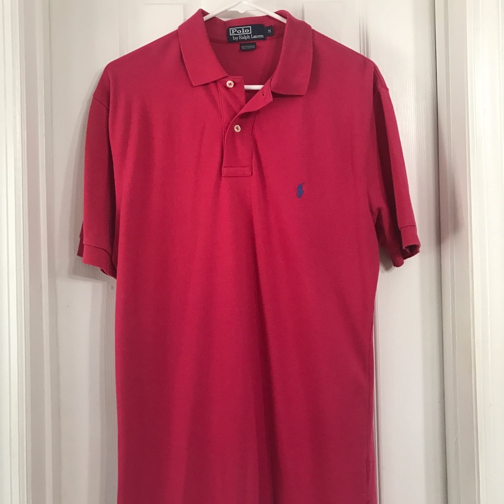 Men's fuchsia Polo shirt