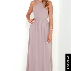 Taupe maxi dress