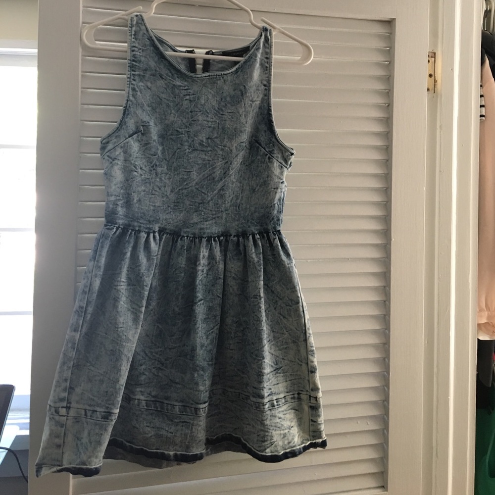 Denim/stonewashed dress