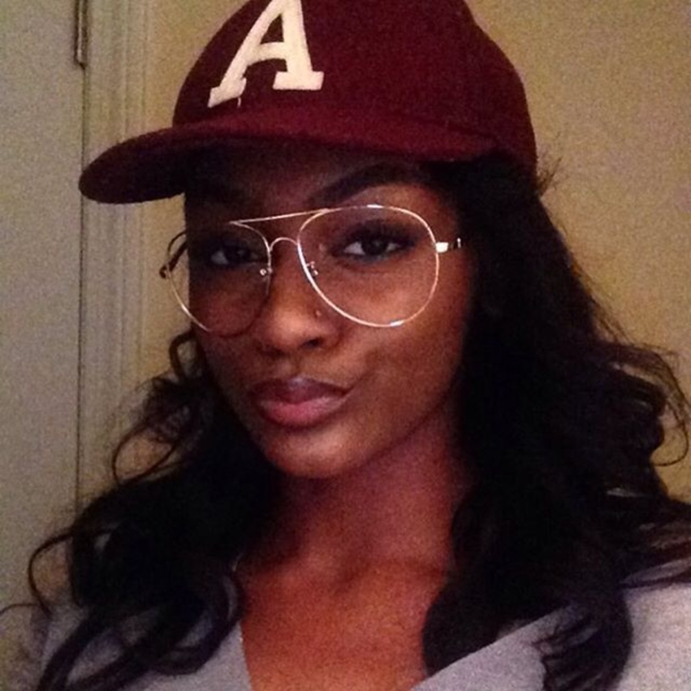 Burgundy hat with A letter