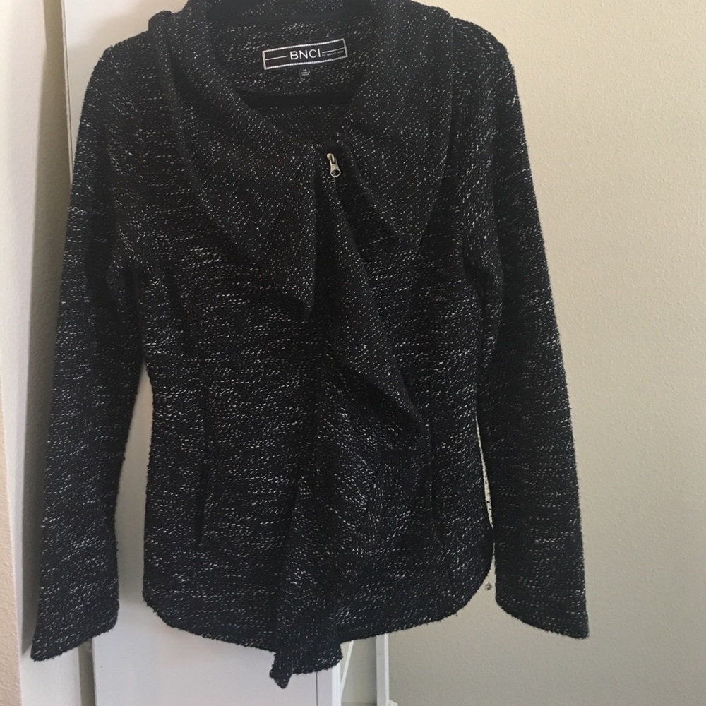BNCI Black speckled jacket ruffle