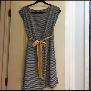 Navy and white dress from Francesca's.