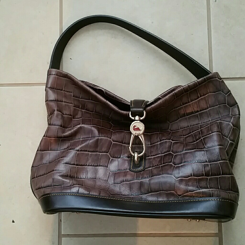 Dooney and Bourke Faux reptile hobo purse