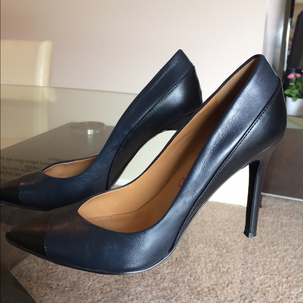 Blue and Black Charly Amar Pumps
