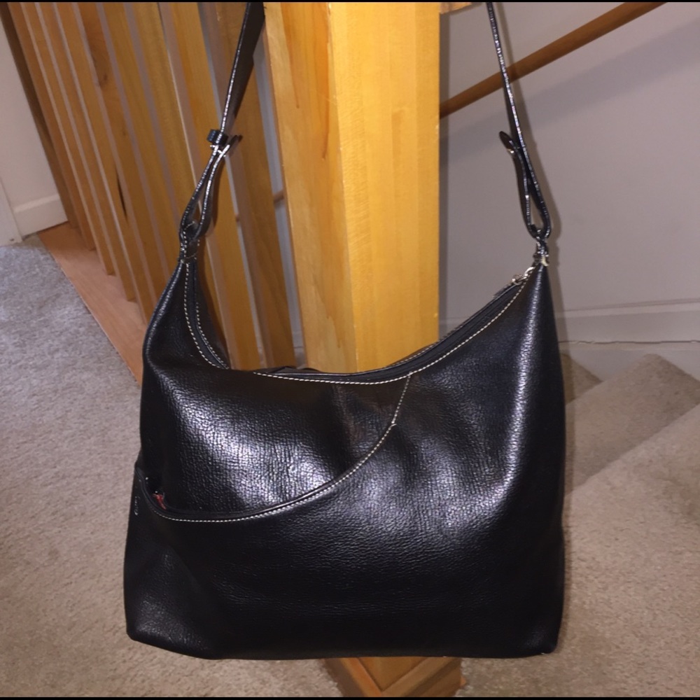 MOVING SALE!! Black Leather Shoulder Bag!