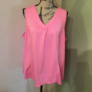 Pink vneck top