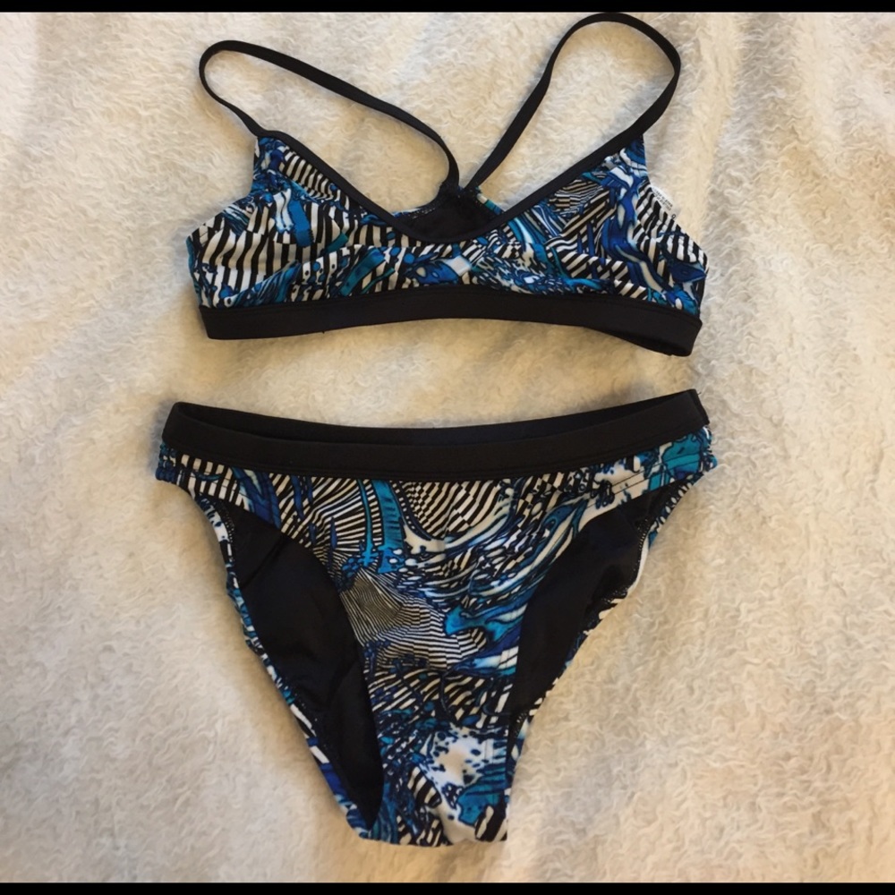 Speedo Blue/Black/White Training Bikini