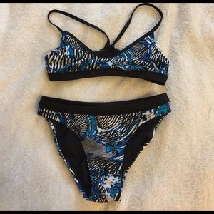 Speedo Blue/Black/White Training Bikini