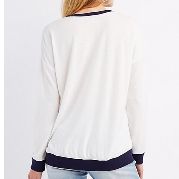 " TBH I don't Care " Knit pullover top ❗️XS left❗️ - Picture 2 of 2