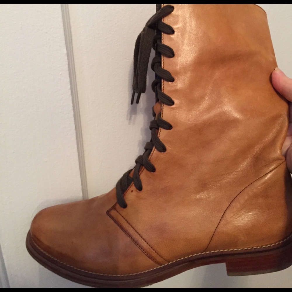 Cole Haan leather over-the-ankle leather boots