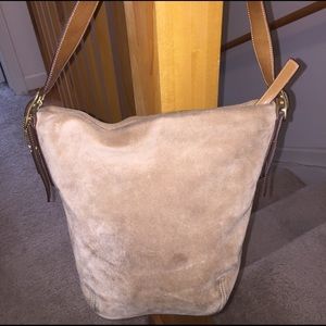MOVING SALE!!  Suede COACH Bucket Bag!!
