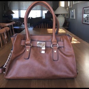 Kelly & Katie Brown Leather Handbag