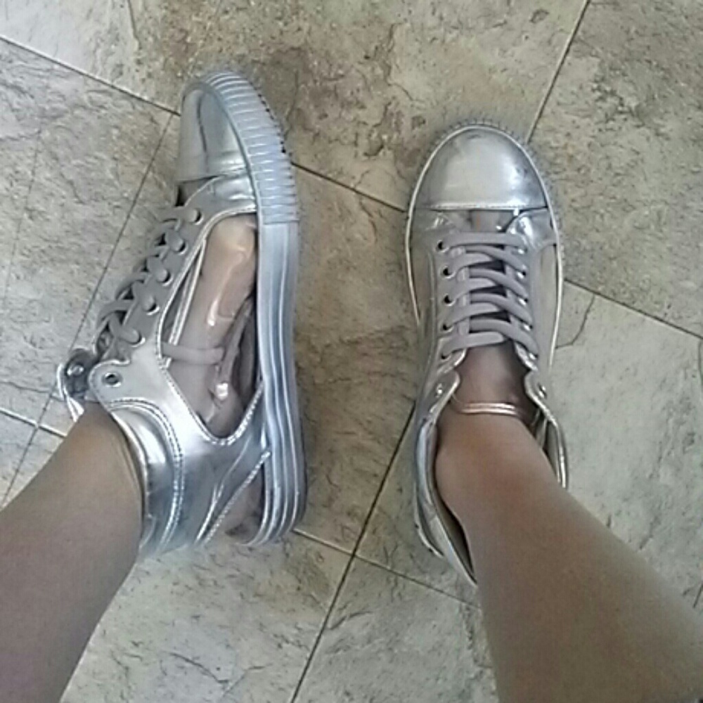 BCBG see through space sneakers 7