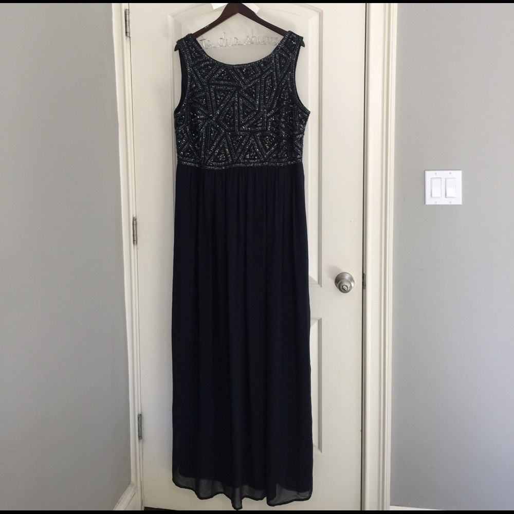 Adrianna Papell Formal Dress in Midnight Navy