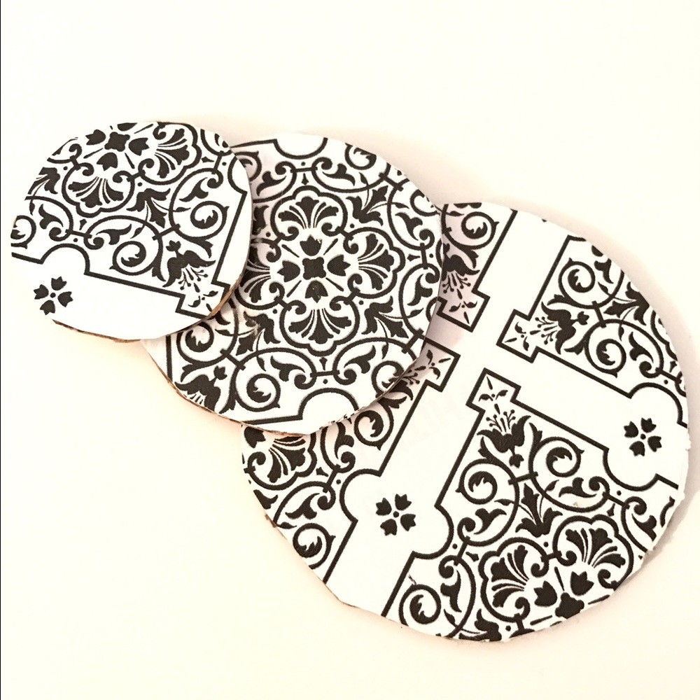 Black+White Coasters