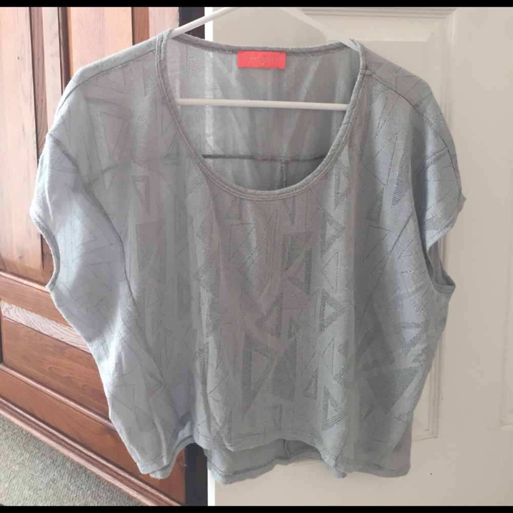 Glam grey/silver hi-lo Shirt