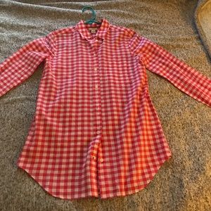 J. Crew Gingham Perfect Shirt