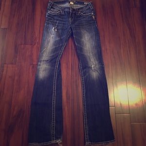 Silver Pioneer bootcut jeans size 27