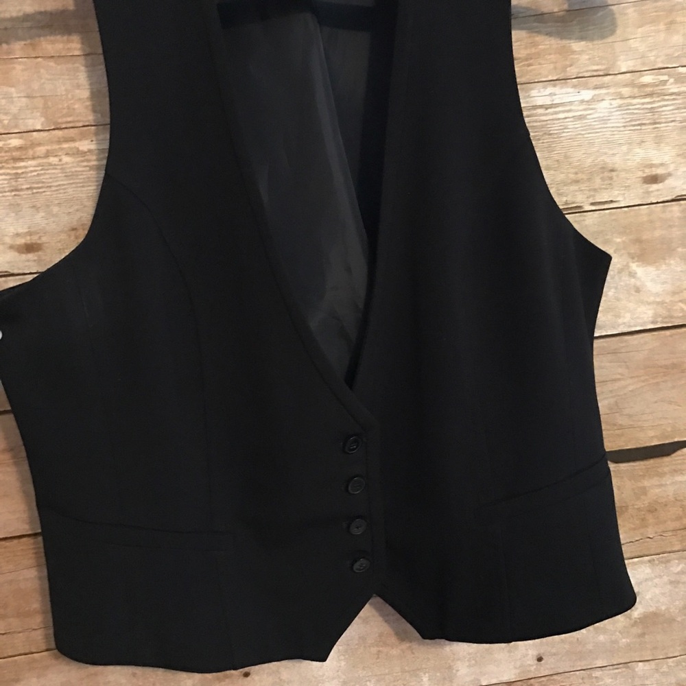 NWOT Low Cut Tuxedo Vest
