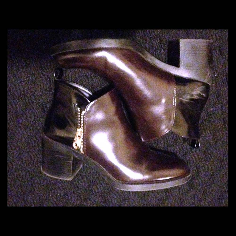 Black & Brown Ankle Boots
