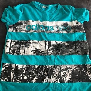 Adidas neo palm tree shirt