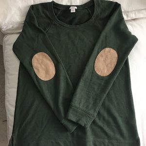J Crew sweatshirt with elbow patches
