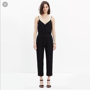Madewell Lace Cami Wrap Jumpsuit