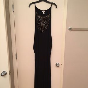 Liz Lange Black Maternity Maxi Dress