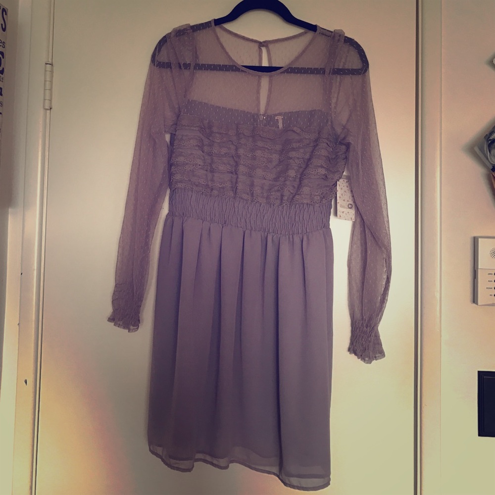 Free People- dusty lave dress. Size 12