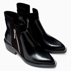 ZARA zipper booties