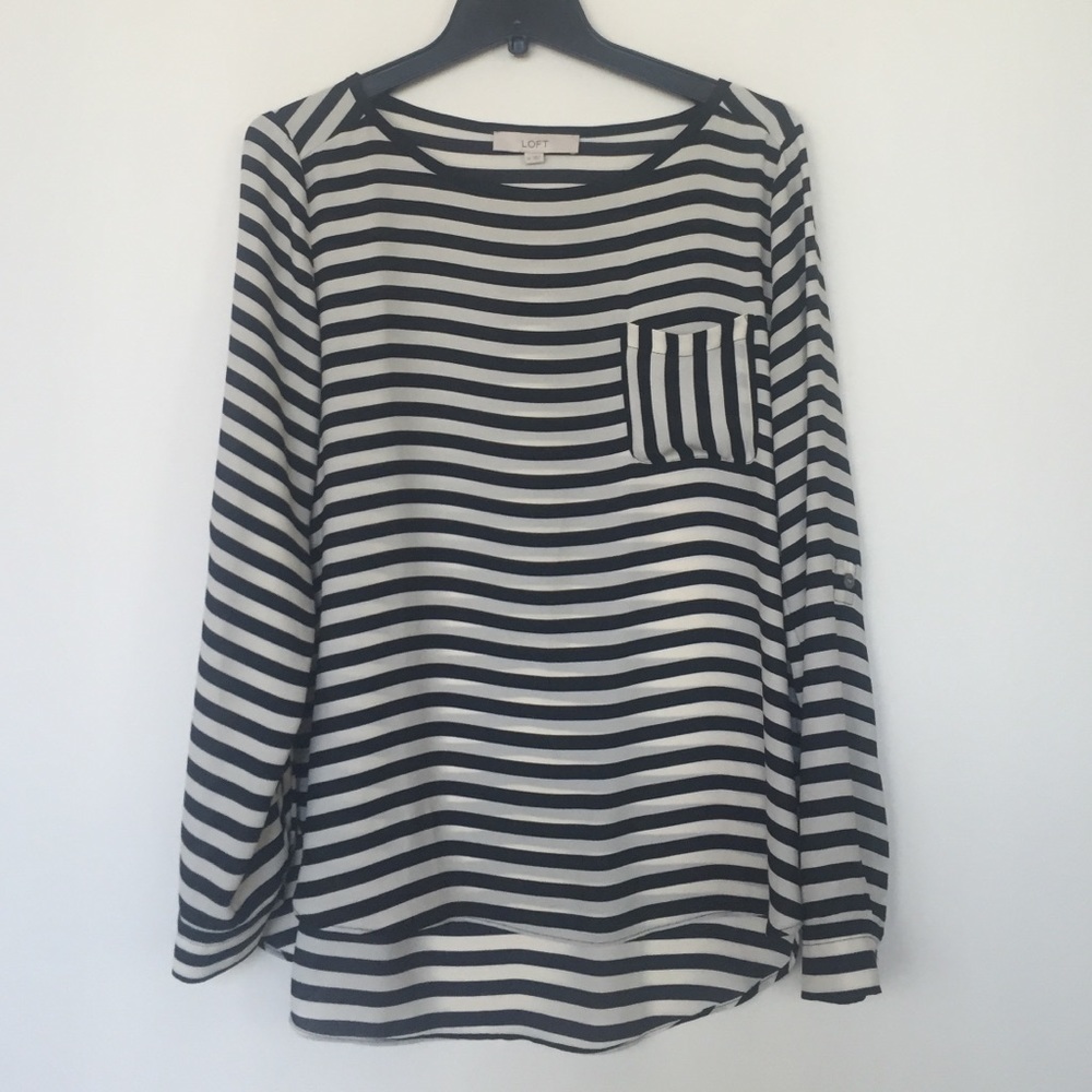 Striped LOFT Blouse