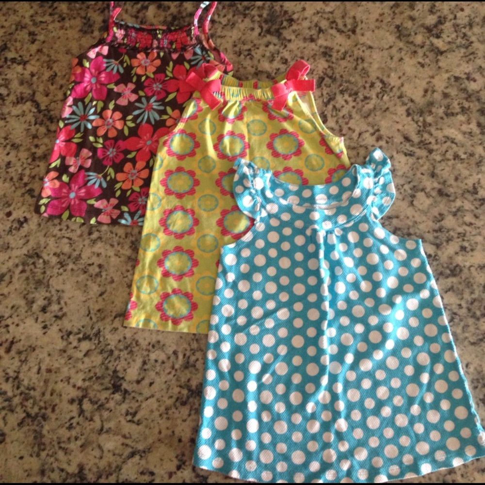 Lot of 3 Girls Spring Summer Dresses size 5 and 6
