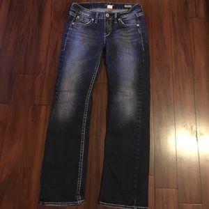 Silver Lola straight leg jeans size 27
