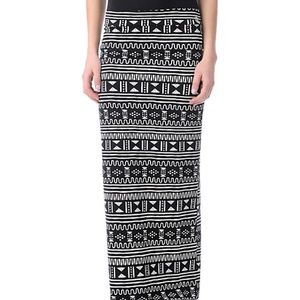 80s print maxi skirt