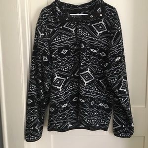 Fleece Patterned Pullover