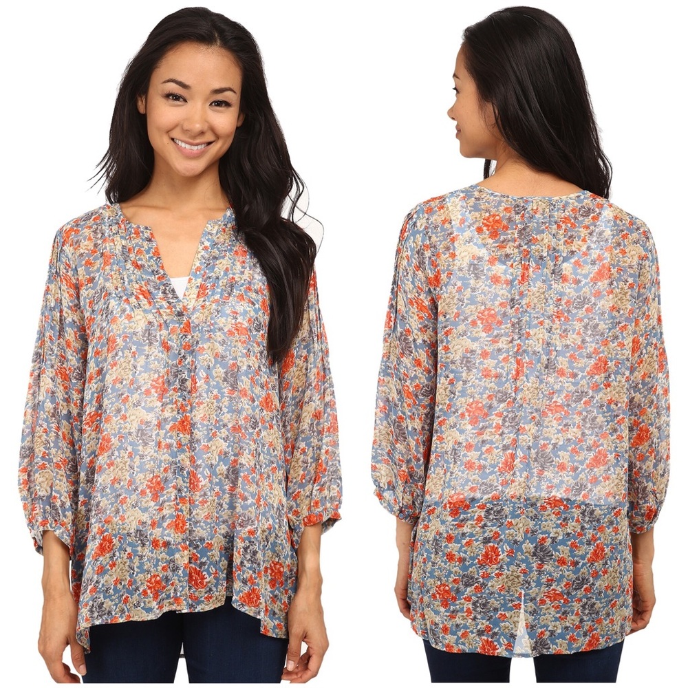 Joie Floral Silk Blouse