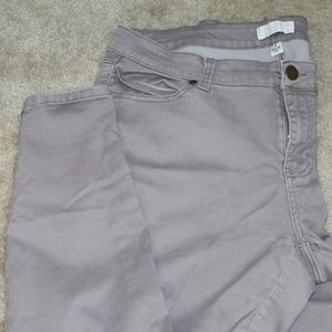 Plus Size Grey Skinnys with Zipper on legs!