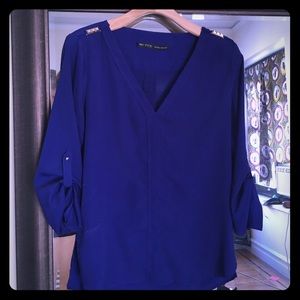 Jewel Toned Top With Gold Harware