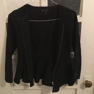 Black peplum blazer