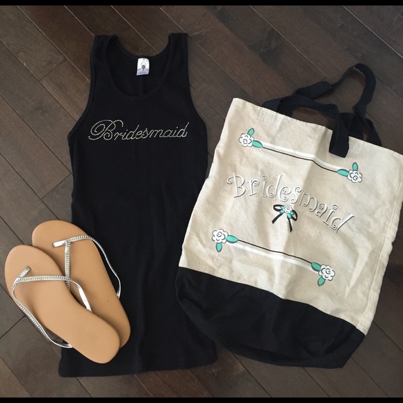 👰 Bridesmaid tank and tote - Picture 1 of 1
