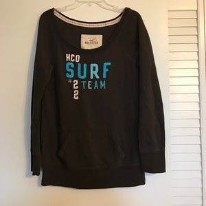 Long sleeve off the shoulder Hollister sweater top