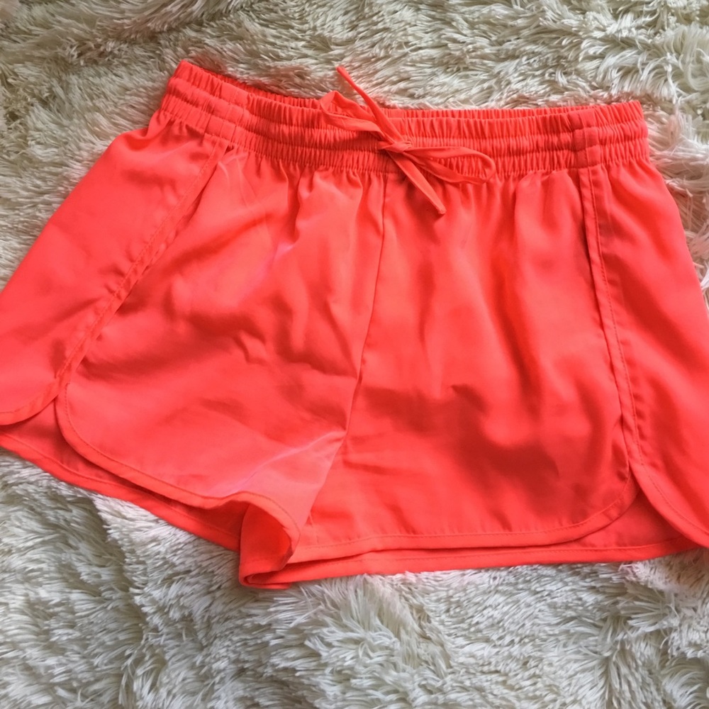 Neon pink shorts!