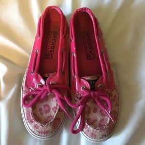 Little Girl Leopard Print Sperry's