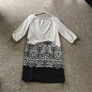 Black and white dress