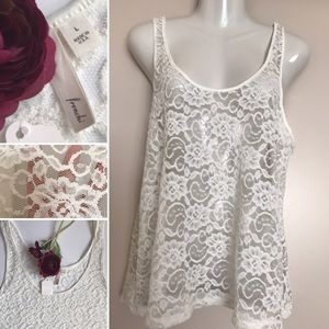 Nordstrom Frenchi Lace tank top